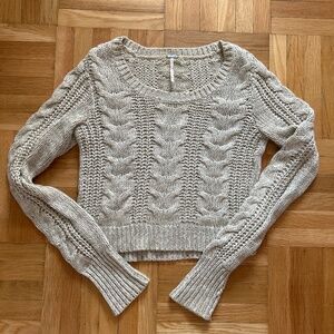 Free people cable knit sweater